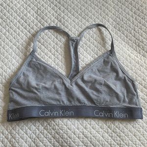 Striped Calvin Klein bralette